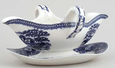 Sauce Boat with fixed stand c1920